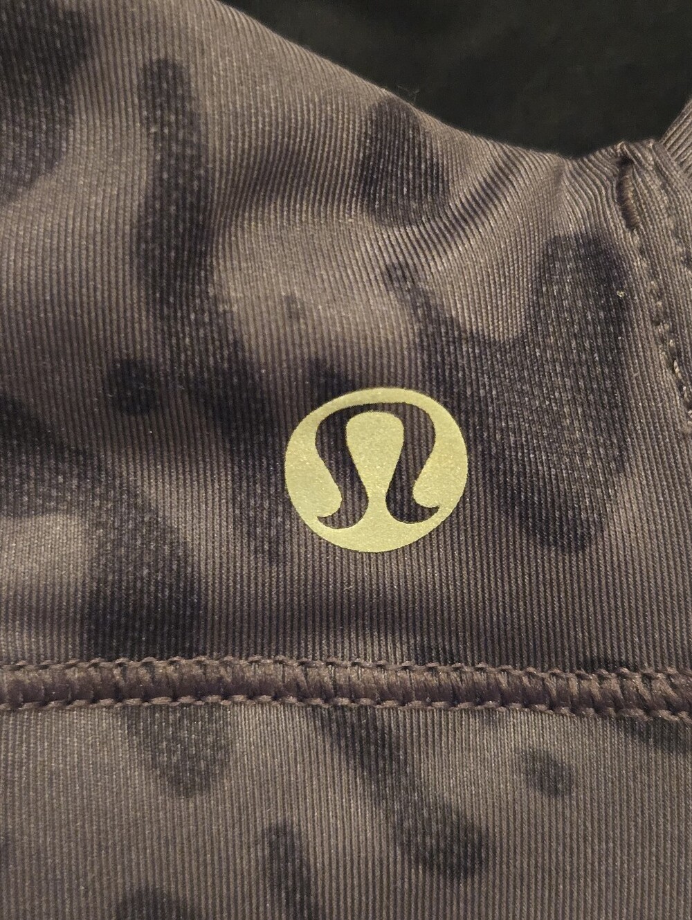 Lululemon In A Flash Bra II Animal Swirl Deep Coal Black Size 4 - Picture 7 of 8